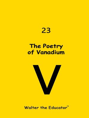 cover image of The Poetry of Vanadium